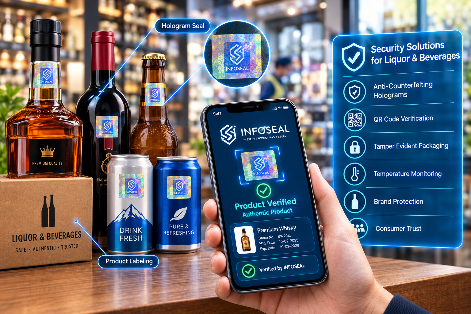 Liquor & Beverages Security Solutions